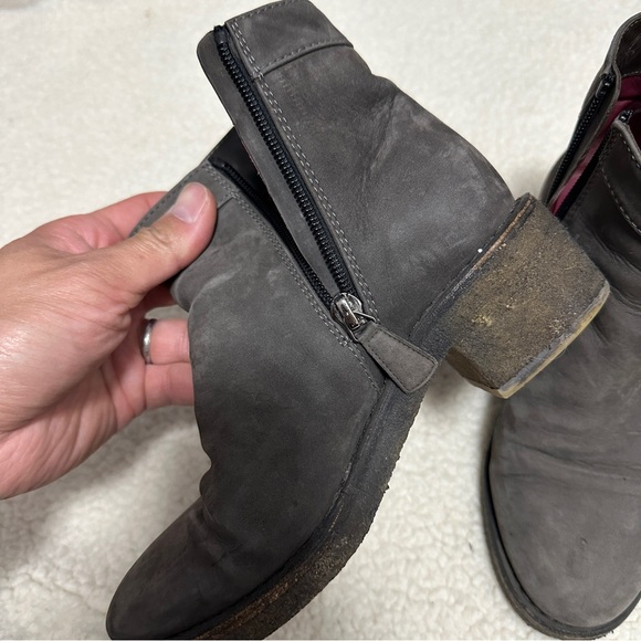 CHANEL CC Turnlock Suede Ankle Boots Size 35/ US 5 - Picture 3 of 6